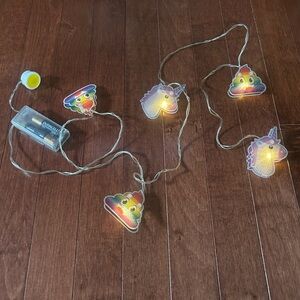 Poop Emoji  and Unicorn String Lights